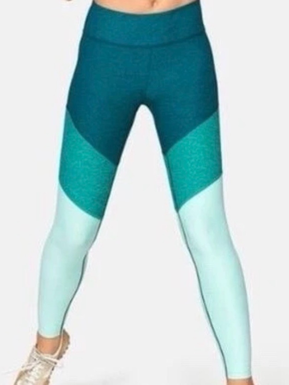 Gorpcore Trailcore Athletic Wear  Outdoor Voices Size LG Color Blocked Leggings